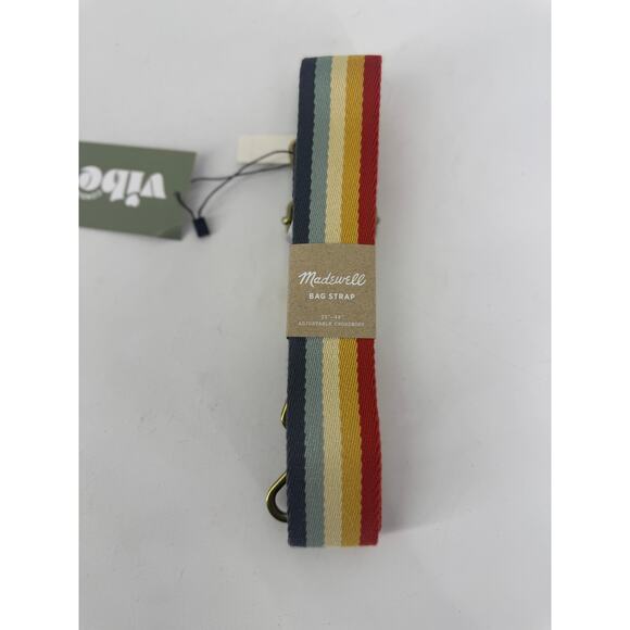 NWT Madewell Rainbow Stripe Bag Strap - Picture 2 of 3